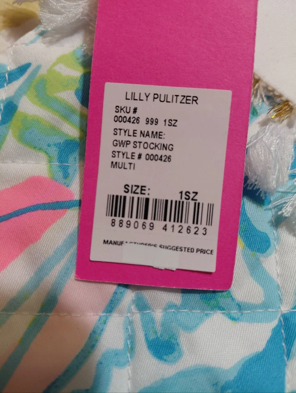 2 Lily Pulitzer Christmas GWP Stocking NWT